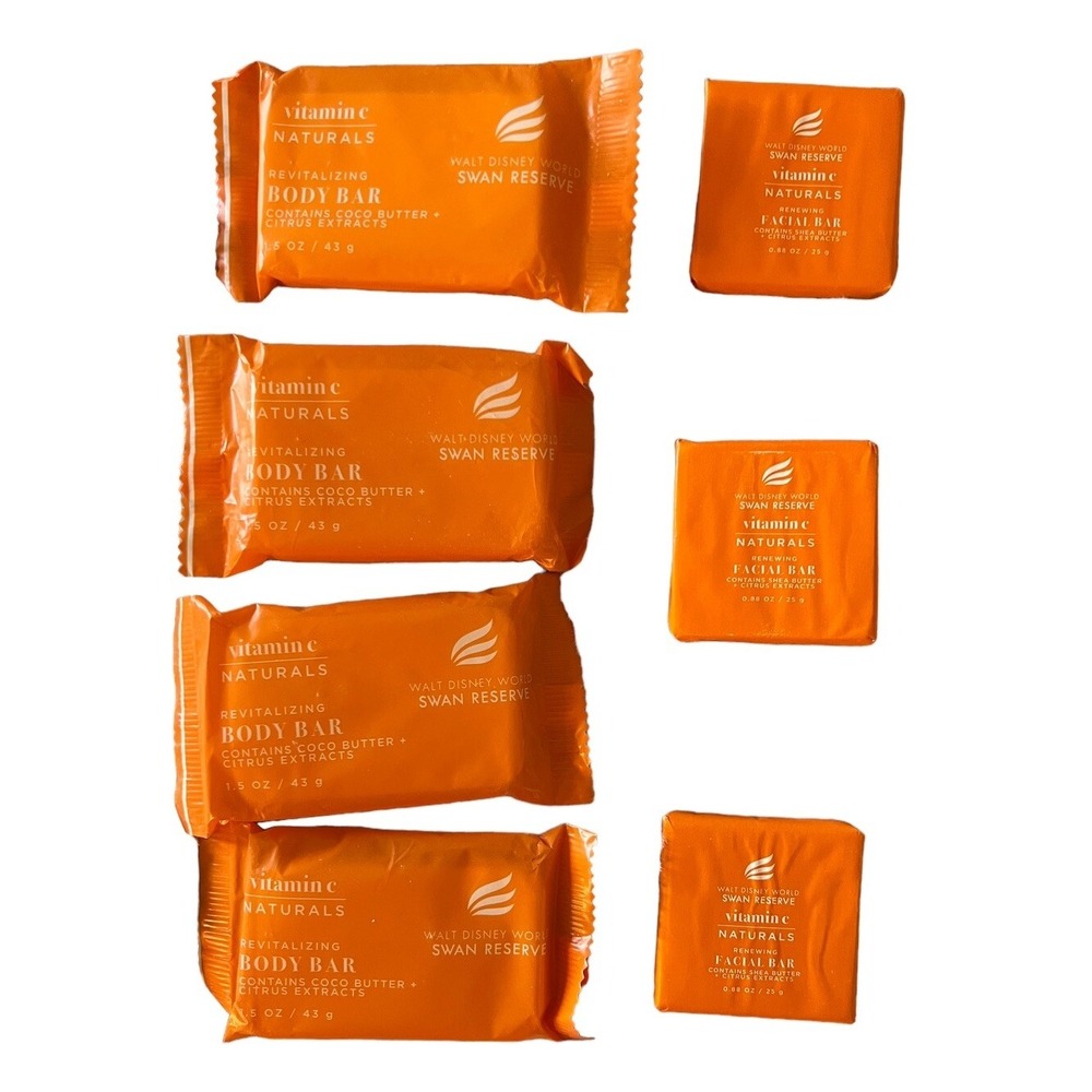 Walt Disney World‎ Swan Reserve Travel Toiletries Set 7 Vitamin C Naturals